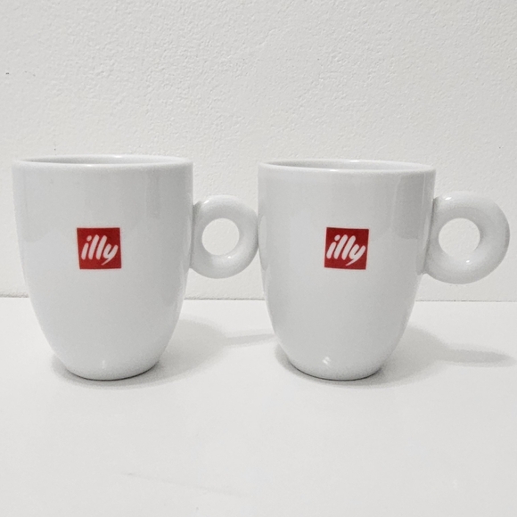 🇮🇹 illy Classic Logo Coffee Mug - Set of 2 - Picture 6 of 9